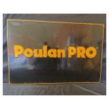 POULAN PRO CHAINSAWS METAL EMBOSSED SIGN - 35 1/2"