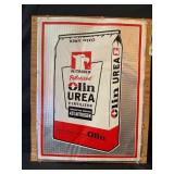 OLIN FERTILIZER PRESSED ALUMINUM TIN TACKER SIGN