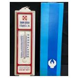 PURINA DAWN GRAIN & SUPPLY CO. METAL THERMOMETER