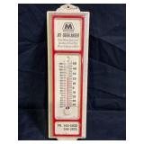 MARATHON JAY OBERLANDER METAL THERMOMETER - 13" X