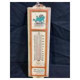 WOODS - HESSTON CORPORATION METAL  THERMOMETER -