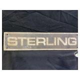 STERLING CAST ALUMINUM EQUIPMENT PLAQUE - 19" X 4