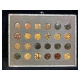 ANTIQUE 24 SPACE SEED DISPLAY - DATED JAN. 26,