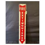 FIRE EXTINGUISHER PORCELAIN SIGN MFP-20 - 24" X 4"