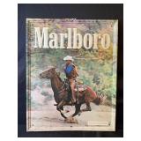MARLBORO SELF FRAMED METAL CIGARETTE SIGN WITH