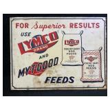 LYMCO BRAND POULTRY DAIRY DOG HOG FEEDS FLANGE