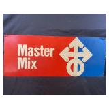 MASTER MIX FEEDS EMBOSSED METAL SIGN - 30" X 12"