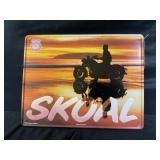SKOAL SMOKELESS TOBACCO SELF FRAMED METAL SIGN -