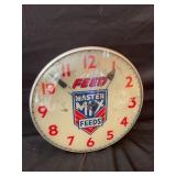 MASTER MIX FEEDS LIGHT UP GLASS FRONT 15" CLOCK