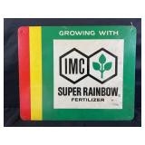SUPER RAINBOW FERTILIZER PAINTED METAL SIGN BY