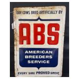 AMERICAN BREEDERS SERVICE GREEN BACK METAL SELF