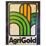 AGRIGOLD METAL SIGN 34 3/4" X 24"