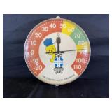 MERCK POULTRY ENGINEERS FIRM 10" THERMOMETER WITH