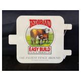 REDBRAND FENCE TAG METAL SIGN - 6" X 6"