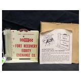 FORT RECOVERY EQUITY EXCHANGE METAL RAIN GAUGE IN