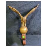 METAL EAGLE FLAGPOLE TOPPER - 11" X 11"