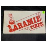 LARAMIE TIRES METAL TIRE RACK DISPLAY SIGN - 13