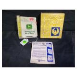 JOHN DEERE METAL RAIN GAUGE IN ORIGINAL BOX