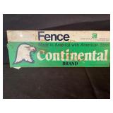 CONTINENTAL BRAND METAL FENCE SIGN - 12" X 4 1/4"