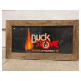 BUCK STOVE LIGHT UP DEALER DISPLAY - 46" X 24