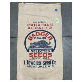 BADGER BRAND SELECTED SEEDS MILWAUKEE, WIS. CLOTH