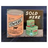 KOW-KARE BAG BALM HEAVY METAL FLANGE SIGN -