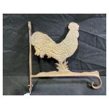 CAST IRON ROOSTER HANGING BRACKET - 13" X 12"