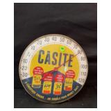 CASITE GAS & OIL ADVERTISING GLASS FRONT 12"