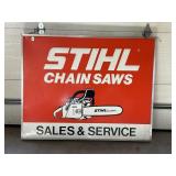 STIHL CHAIN SAWS 2 PIECE METAL EMBOSSED DEALER