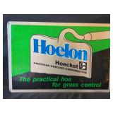 HOECHST GRASS CONTROL EMBOSSED METAL SIGN BY A-M