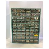 60 DRAWER BOLT BIN WITH CONTENTS