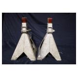 SET OF HEAVY DUTY 6 TON JACK STANDS