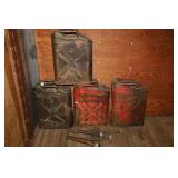 LOT OF 4 JERRY CANS