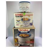 RIVAL 3 1/2 QUART CROCKPOT SLOW COOKER, RIVAL