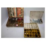 LARGE ASSORTMENT OF SNAP RINGS, O RINGS, COTTER