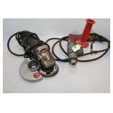 METABO ELECTRIC HAND GRINDER & MILWAUKEE ELECTRIC