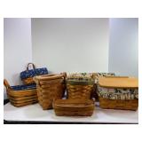 LARGE LOT OF ASSORTED LONGABERGER BASKETS