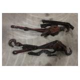 COFFING 1 1/2 TON CHAIN HOIST - LOT OF 2