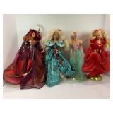 LOT OF 4 LOOSE BARBIES - AUTUMN GLORY, HAPPY HOLI-