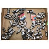 LARGE LOT OF KNUCKLE SOCKETS, DRIVER BITS AND