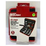 HYPER TOUGH 51 PC AUTO & MOTORCYCLE TOOL KIT - NEW