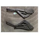 SET OF 2 STRAND GRIP HIGH TENSION CABLE PULLERS