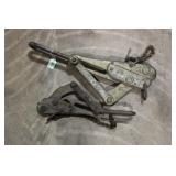 SET OF 2 STRAND GRIP HIGH TENSION CABLE PULLERS