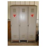 PENCO 3 PC STEEL LOCKER SET - 54" X 24" X 84"