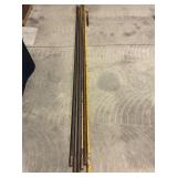 LOT OF 6 - 1" DITCH WITCH BORING RODS W/BORE HEAD