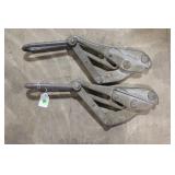 SET OF 2 STRAND GRIP HIGH TENSION CABLE PULLERS