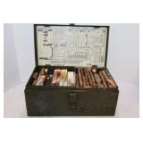 NEUSES INKING STAMP SET WITH METAL CASE