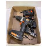 WARRIOR 18V CORDLESS DRILL WITH 2 BATTERIES AND