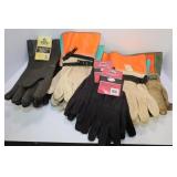 LARGE LOT OF LINEMANS GLOVES, RUBBER GLOVES AND
