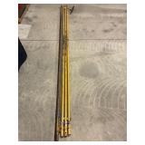 LOT OF 6 - 1" DITCH WITCH BORING RODS W/BORE HEAD